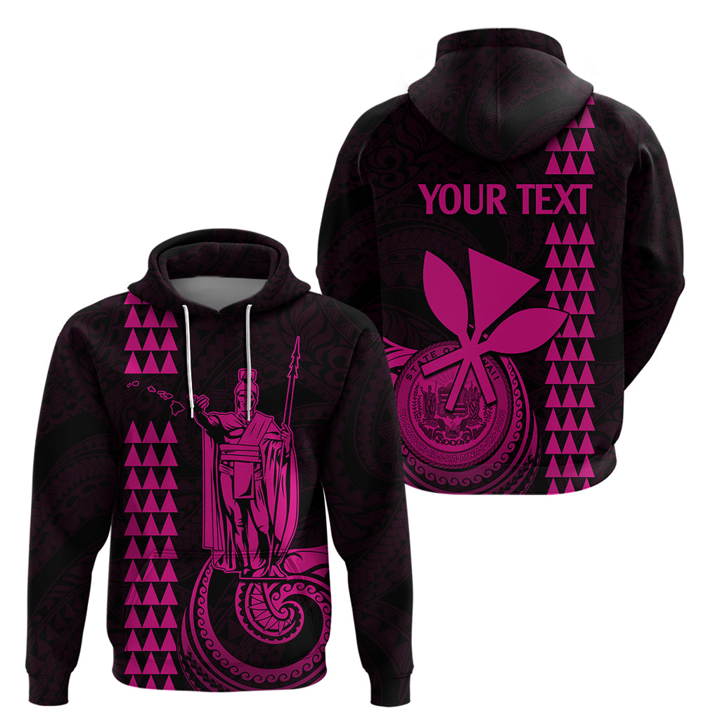Custom Hawaii Hoodie King Kamehameha - Pink LT9