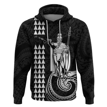 Custom Hawaii Hoodie King Kamehameha - White LT9