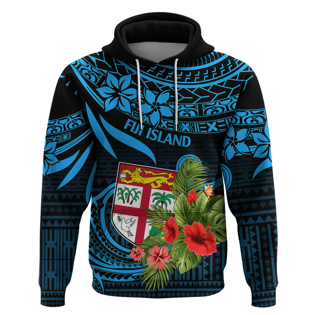Fiji Islands Hoodie With Polynesian Tribal Happy National Day LT9