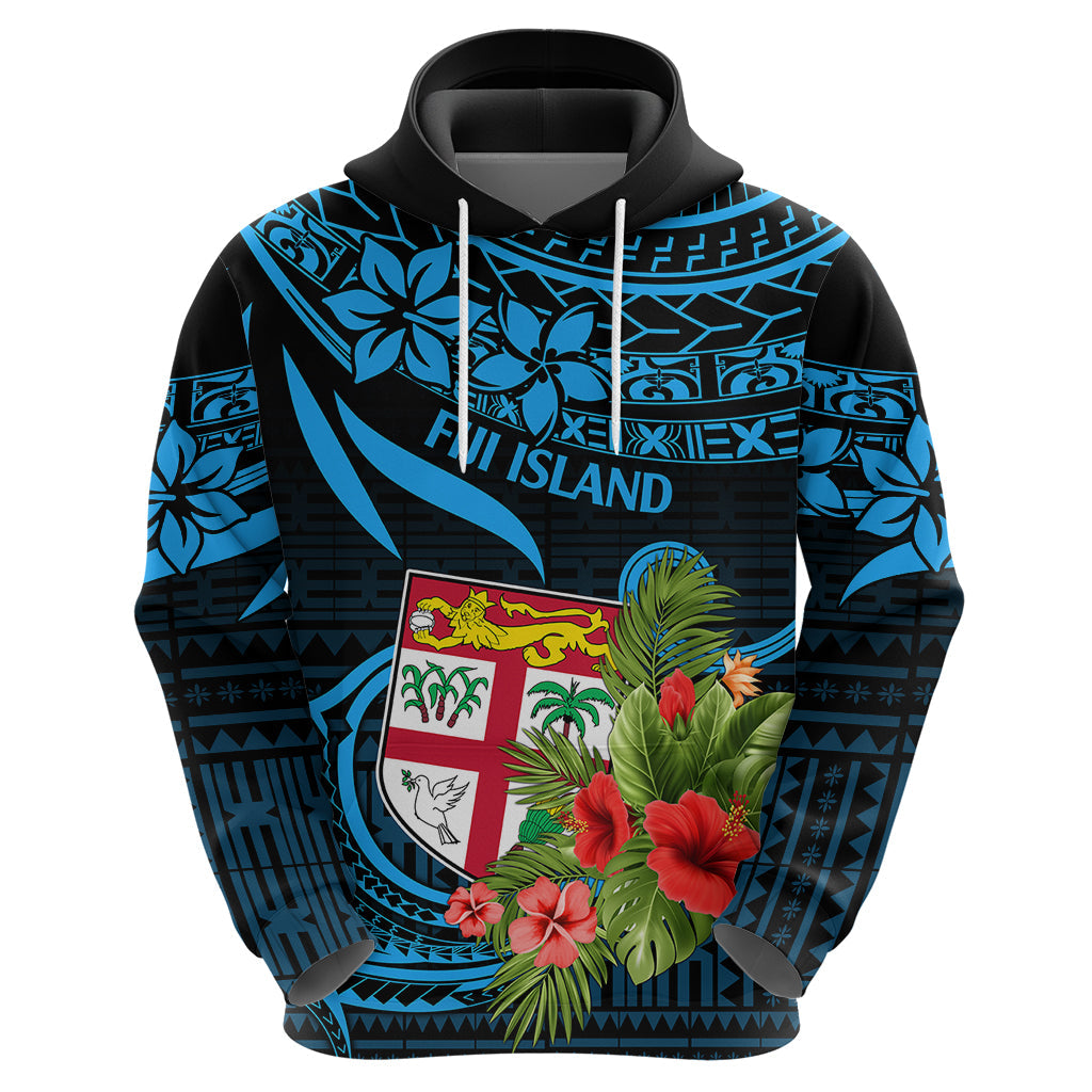 Fiji Islands Hoodie With Polynesian Tribal Happy National Day LT9