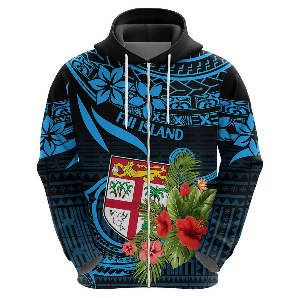 Fiji Islands Hoodie With Polynesian Tribal Happy National Day LT9