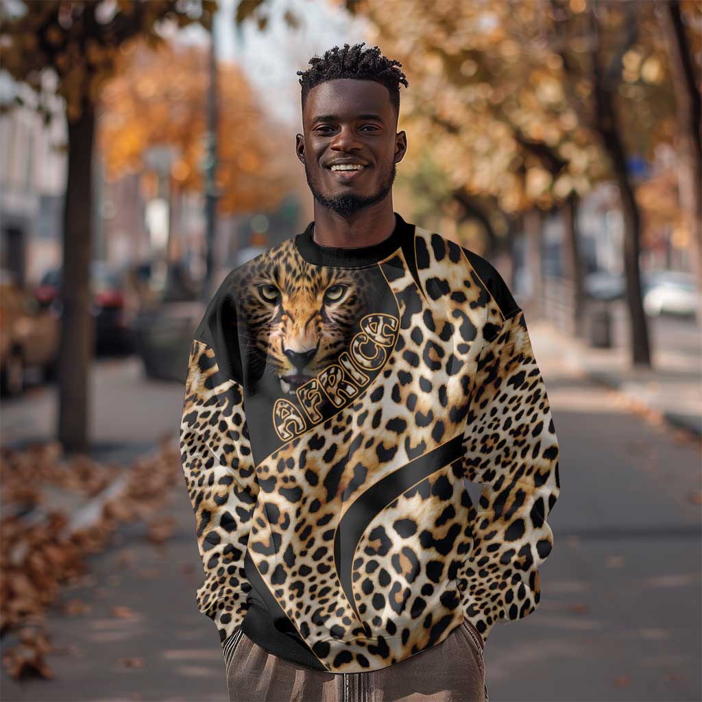 Afro Leopard Skin Pattern Sweatshirt Version 01 LT9
