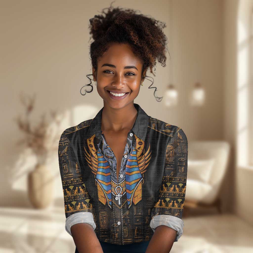Egyptian Anubis Women Casual Shirt Ancient Egypt Culture LT9
