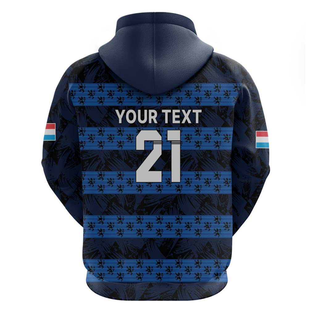 Luxembourg Football Custom Hoodie The Red Lions Tribal Pattern LT9