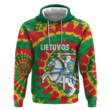 Lithuania Tie Dye Retro Basketball 1992 Personalized Hoodie LT9