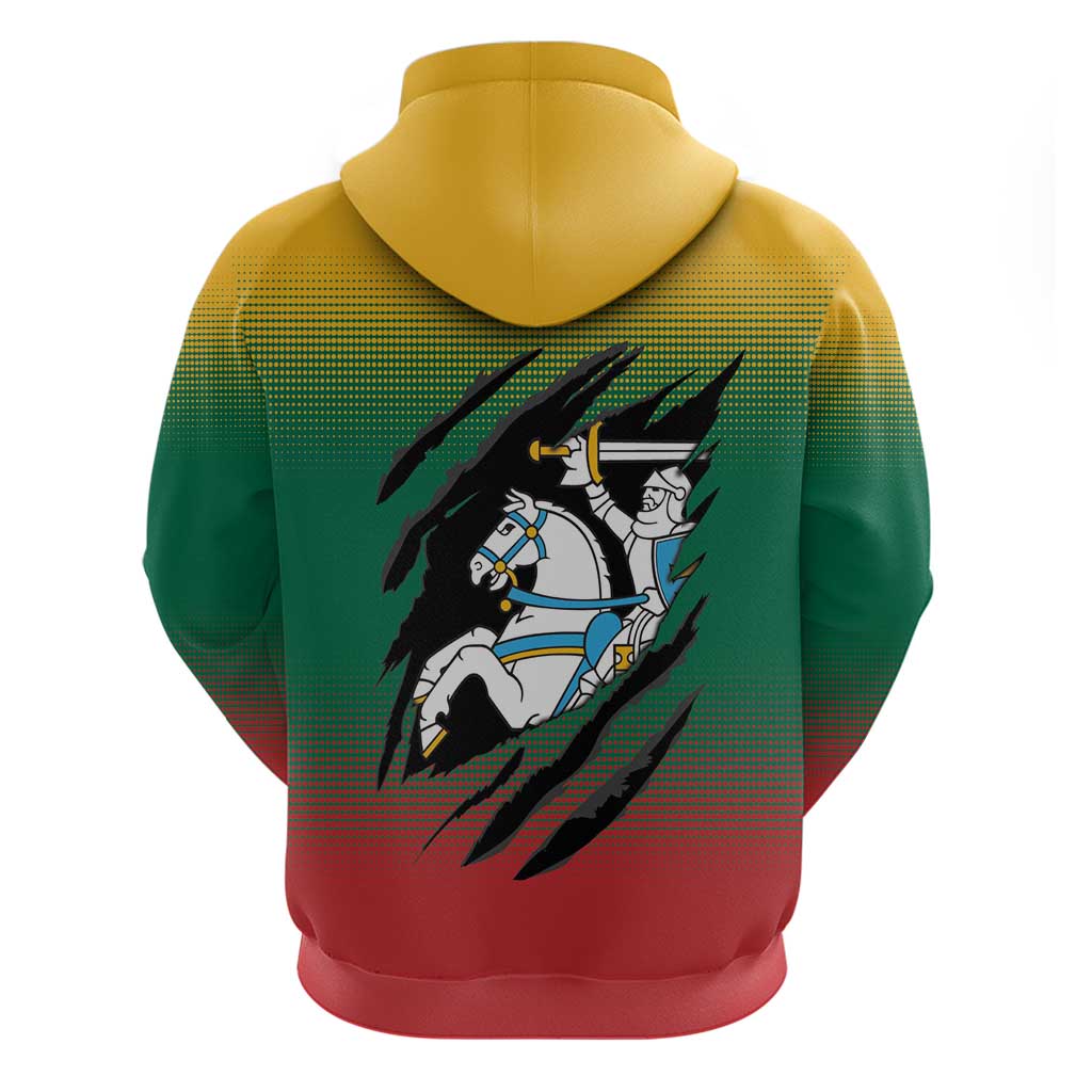 Lithuania Vytis Hoodie Lietuvos Chasing and Fighting LT9