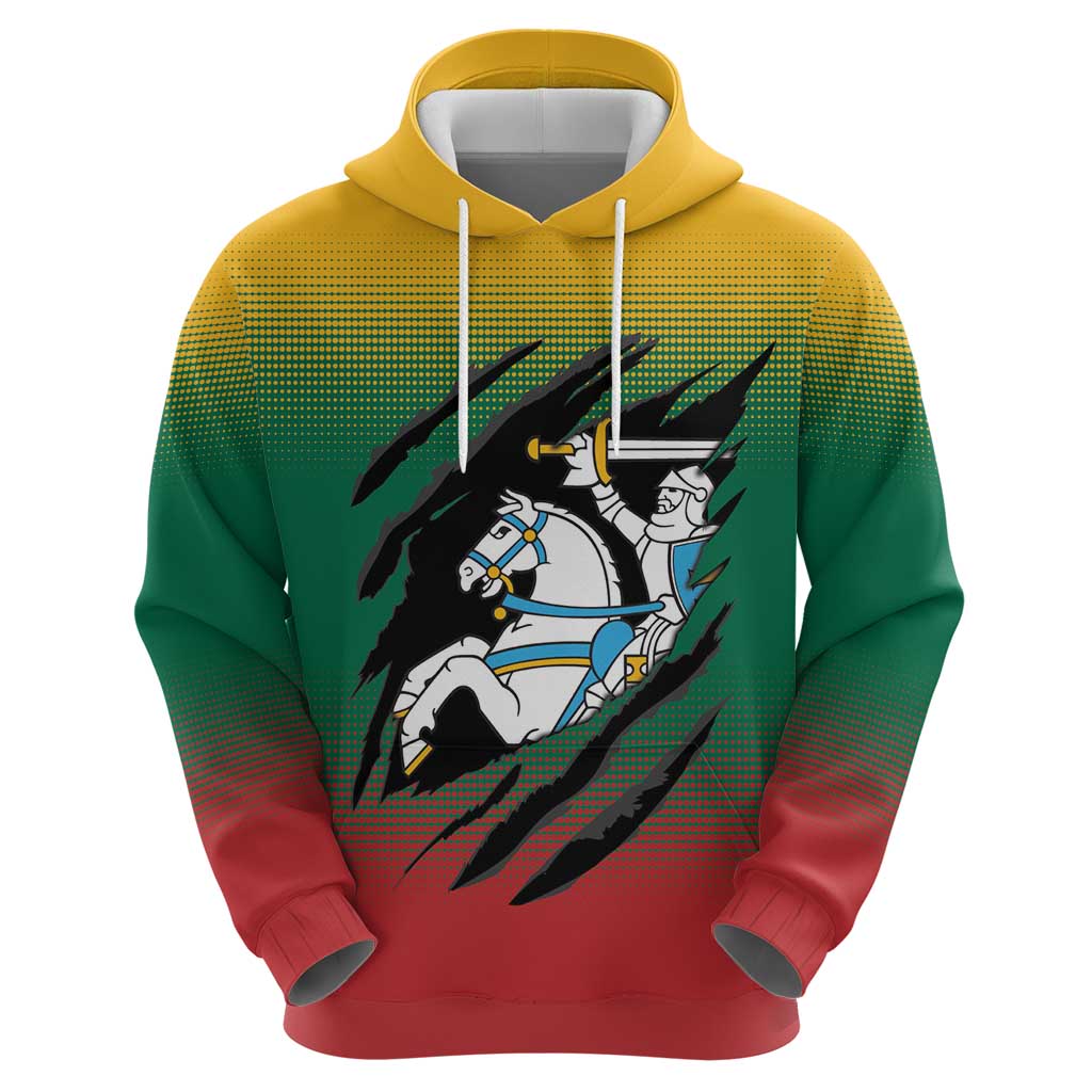 Lithuania Vytis Hoodie Lietuvos Chasing and Fighting LT9