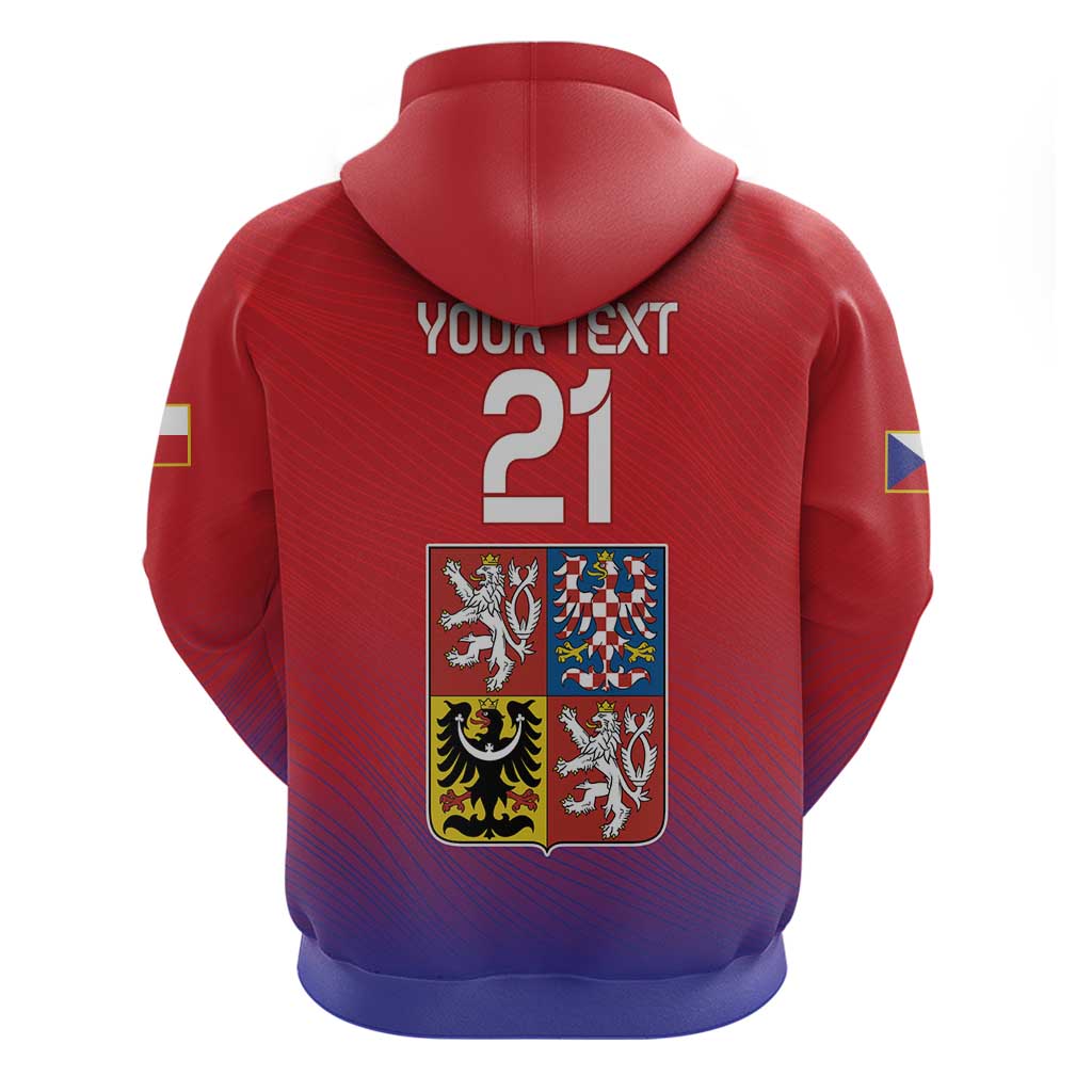 Custom Czech Republic Hoodie Unique Double Tailed Lion LT9