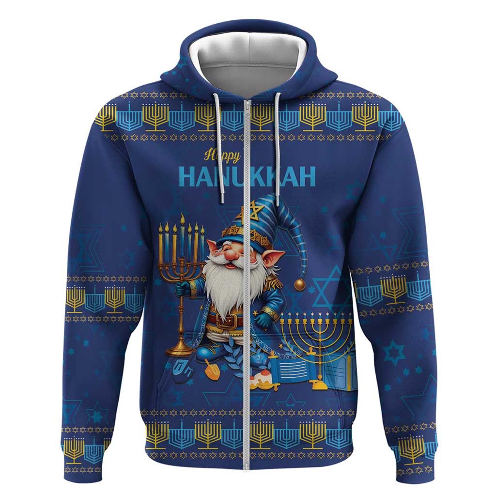 Hanukkah Jewish Star of David Hoodie Chilling With My Gnomies LT9