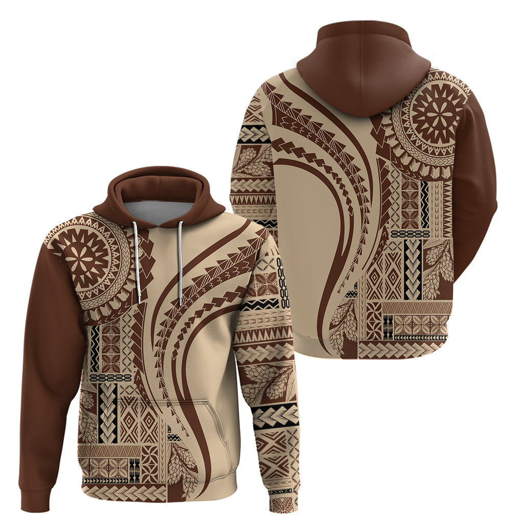 Samoa Siapo Arty Hoodie Brown Style LT9