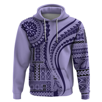 Samoa Siapo Arty Hoodie Purple Style LT9