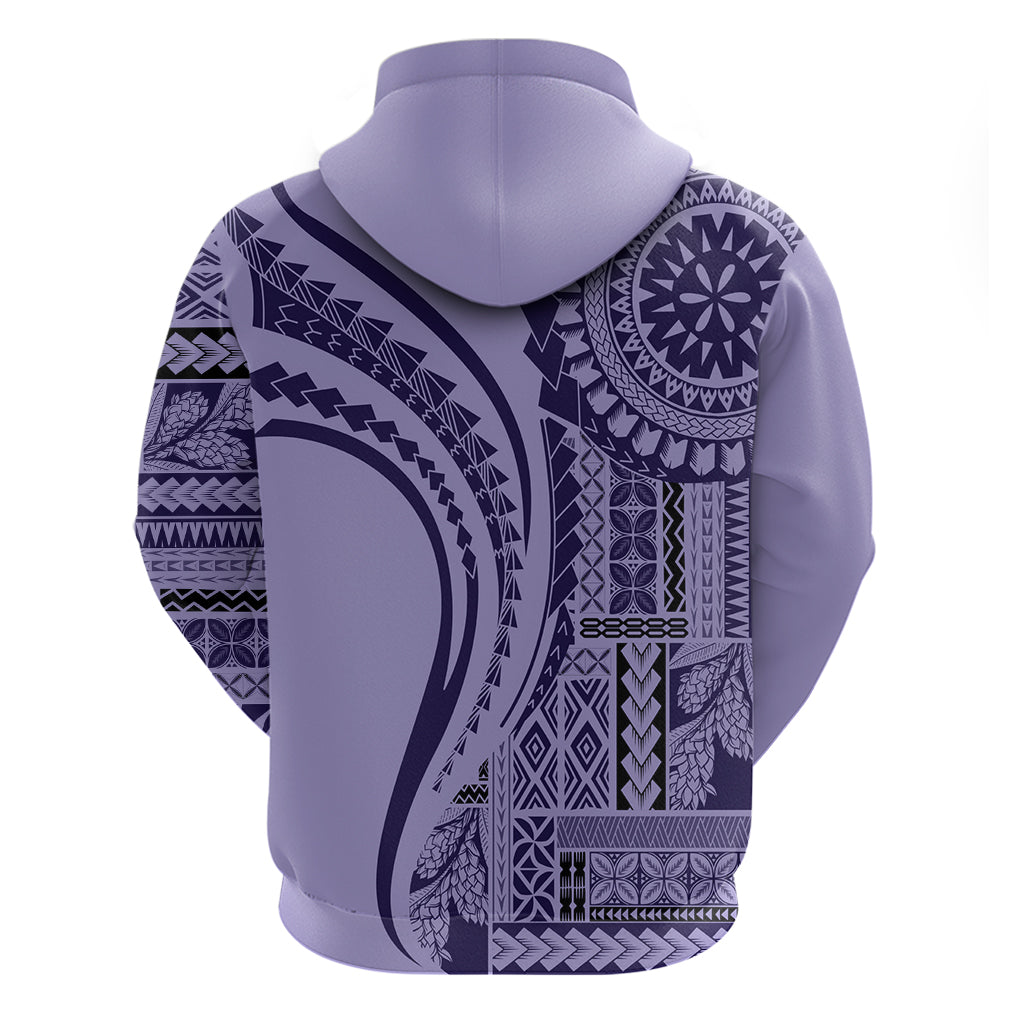 Samoa Siapo Arty Hoodie Purple Style LT9