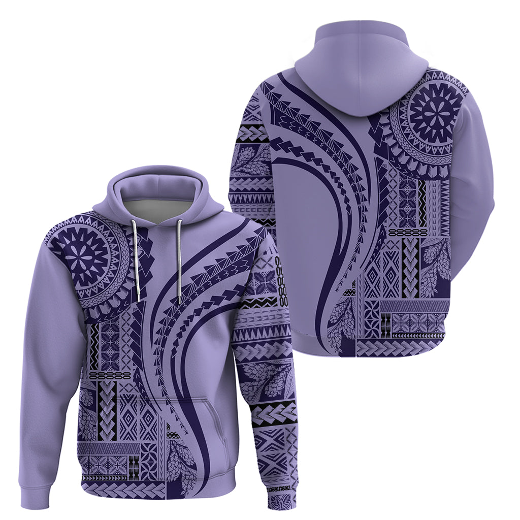 Samoa Siapo Arty Hoodie Purple Style LT9