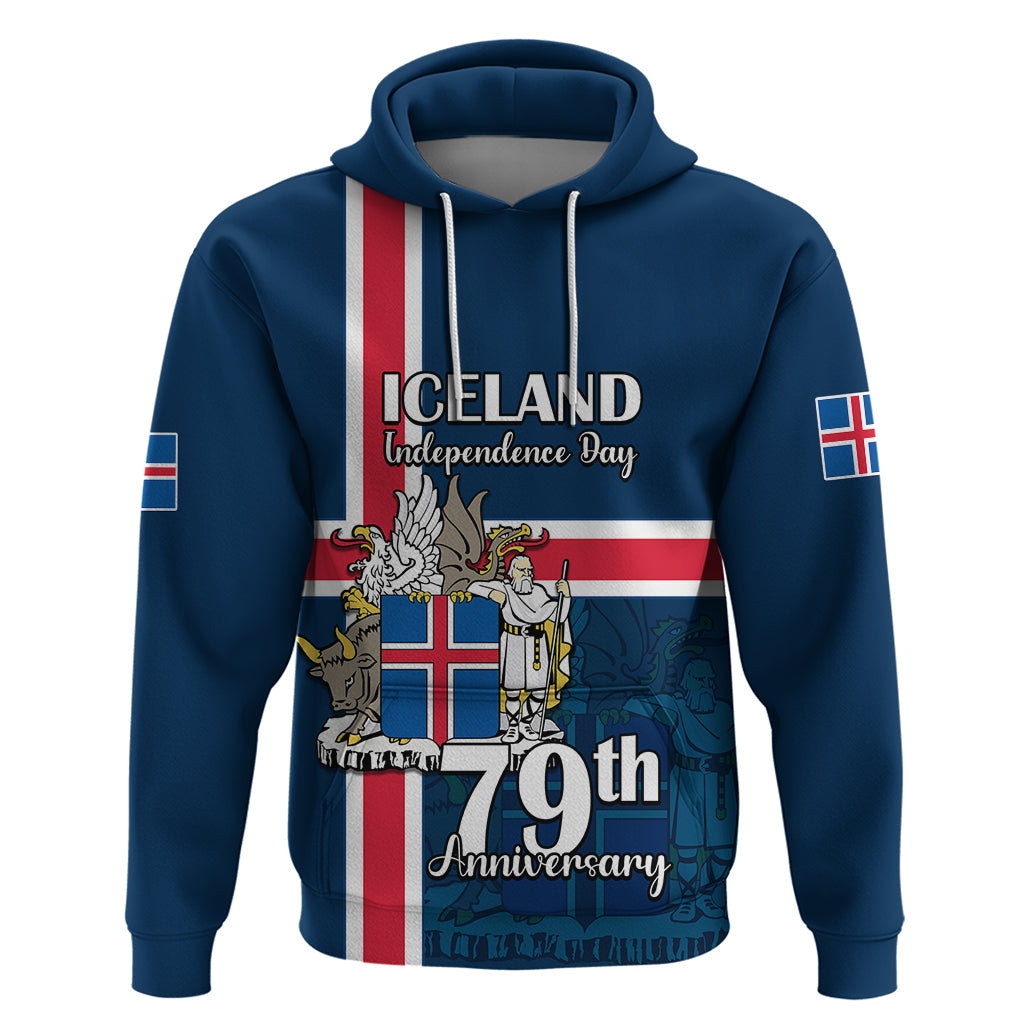 Iceland Hoodie Icelandic National Day LT9