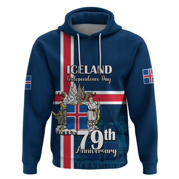 Iceland Hoodie Icelandic National Day LT9