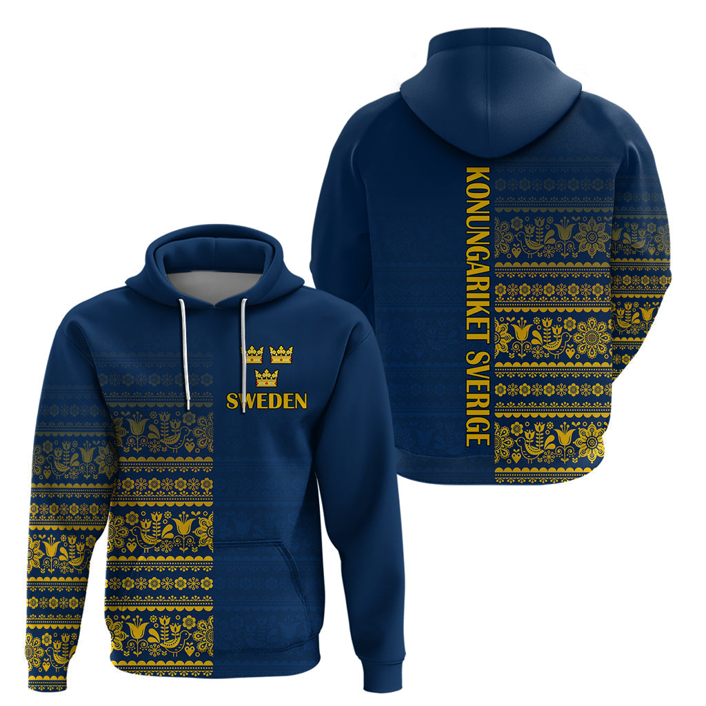 Sweden Tre Kronor Hoodie Sverige With Half Scandinavian Design LT9