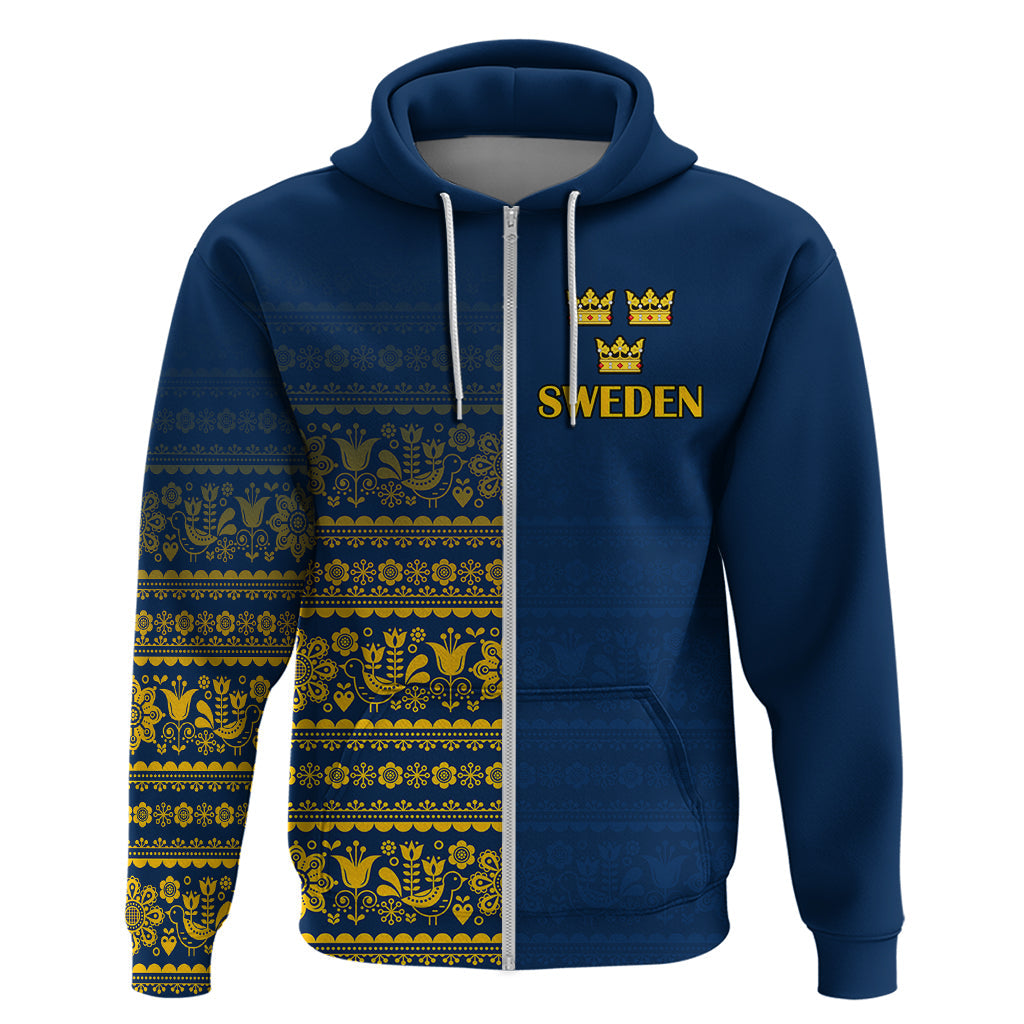Sweden Tre Kronor Hoodie Sverige With Half Scandinavian Design LT9