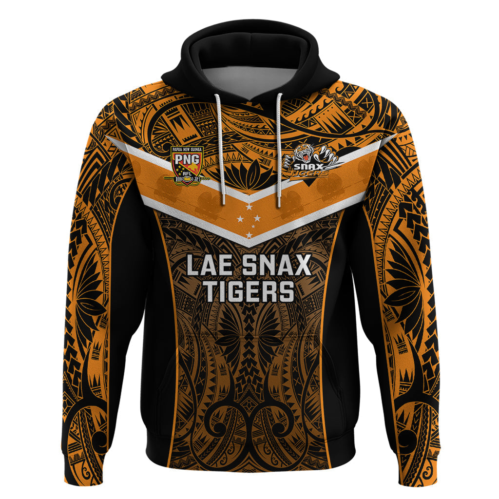 Papua New Guinea Rugby Hoodie Lae Snax Tigers PNG Polynesian Pattern LT14
