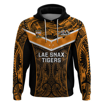 Papua New Guinea Rugby Hoodie Lae Snax Tigers PNG Polynesian Pattern LT14