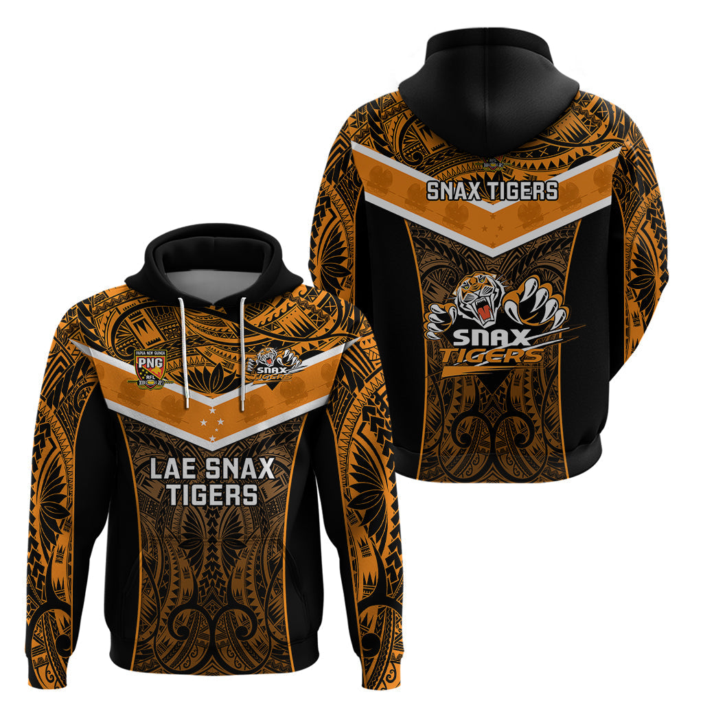 Papua New Guinea Rugby Hoodie Lae Snax Tigers PNG Polynesian Pattern LT14