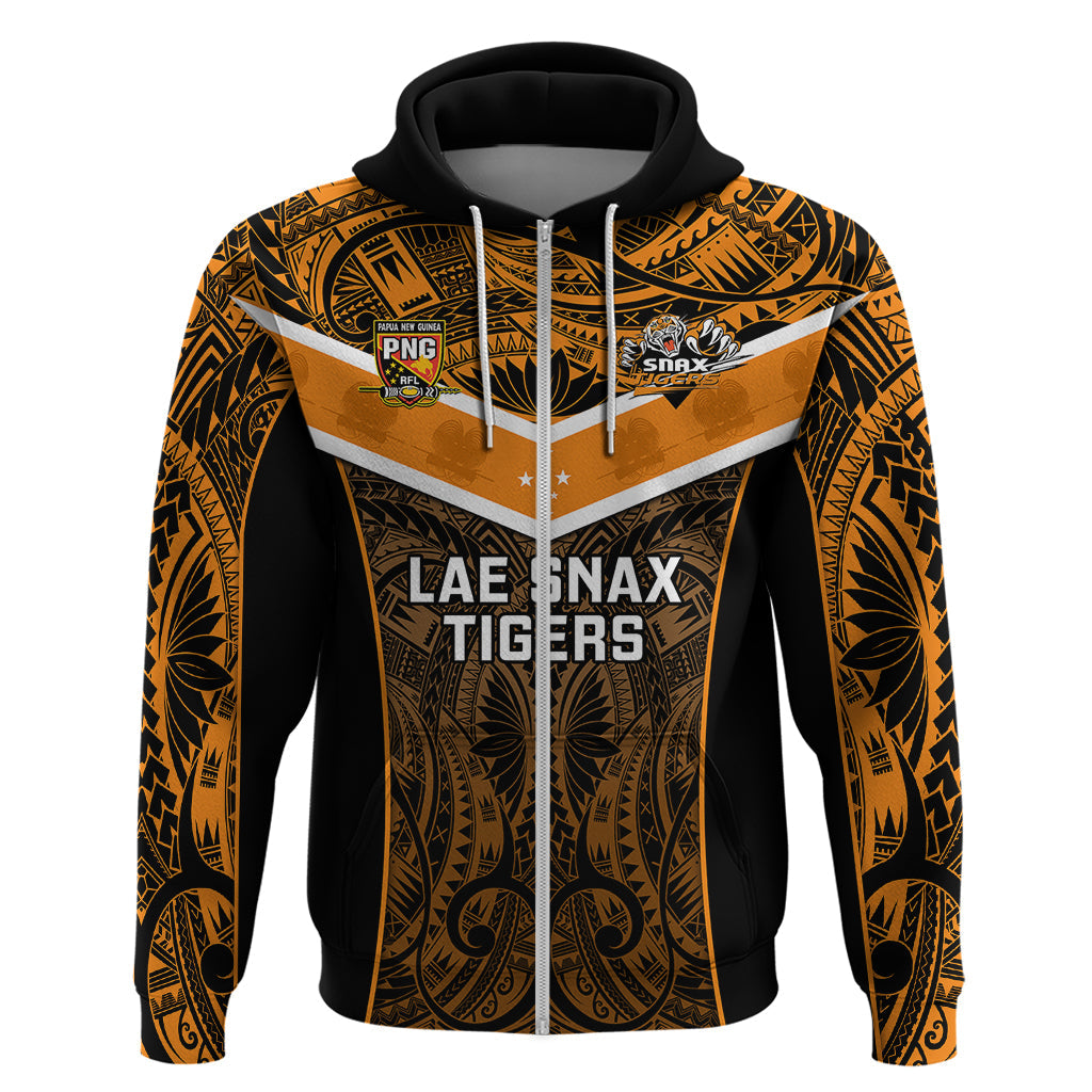 Papua New Guinea Rugby Hoodie Lae Snax Tigers PNG Polynesian Pattern LT14