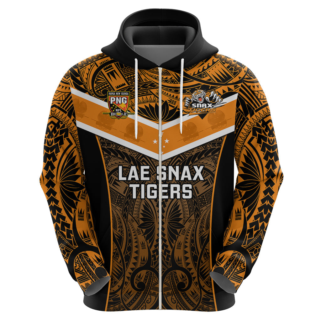 Papua New Guinea Rugby Hoodie Lae Snax Tigers PNG Polynesian Pattern LT14