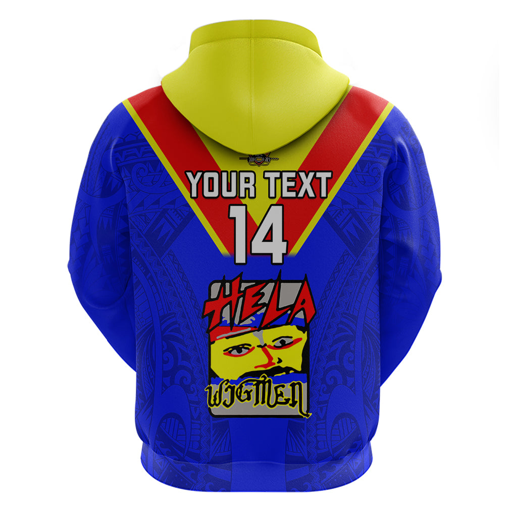 Custom Papua New Guinea Rugby Hoodie Hela Wigmen PNG Polynesian Pattern LT14