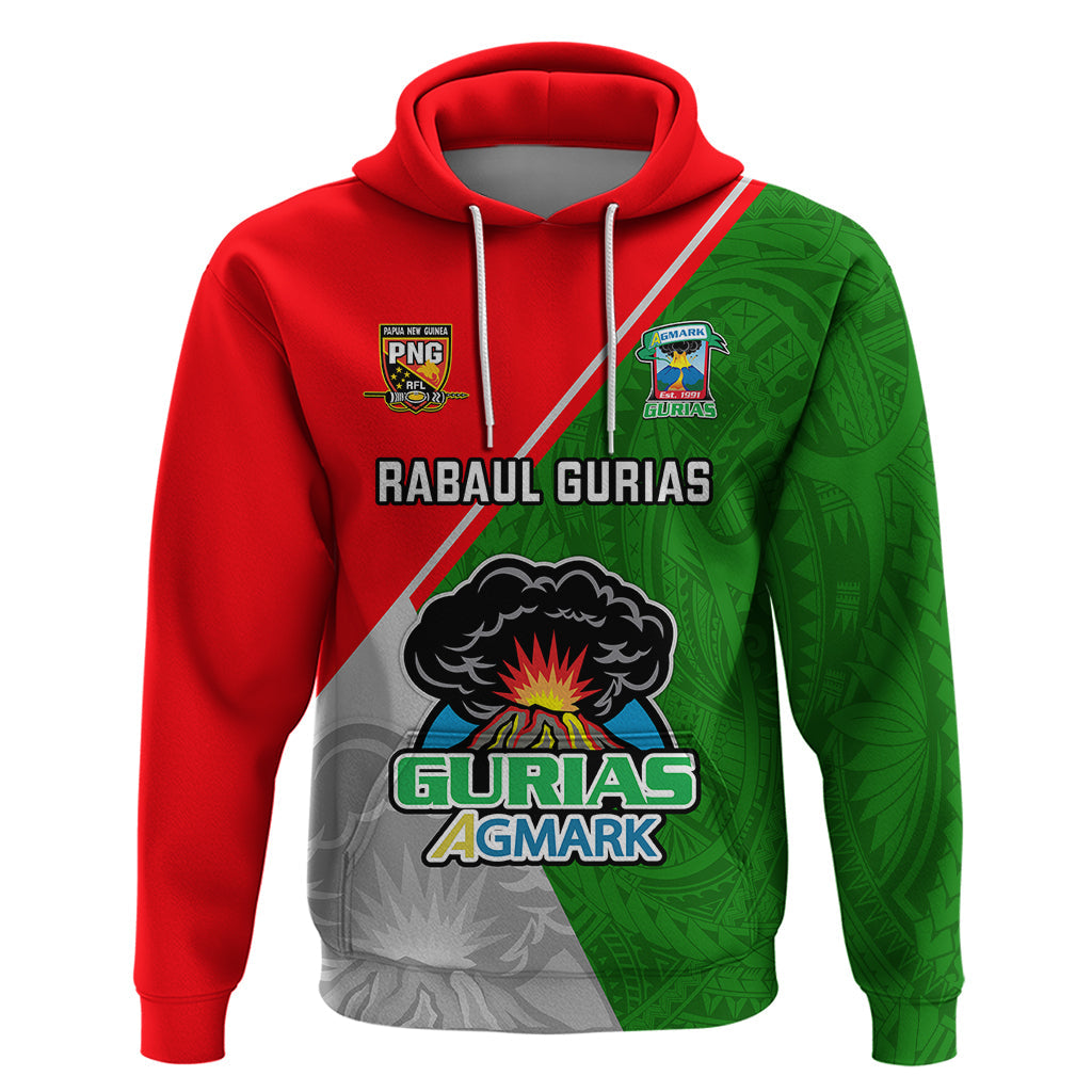 Papua New Guinea Rugby Hoodie Rabaul Gurias PNG Polynesian Pattern LT14