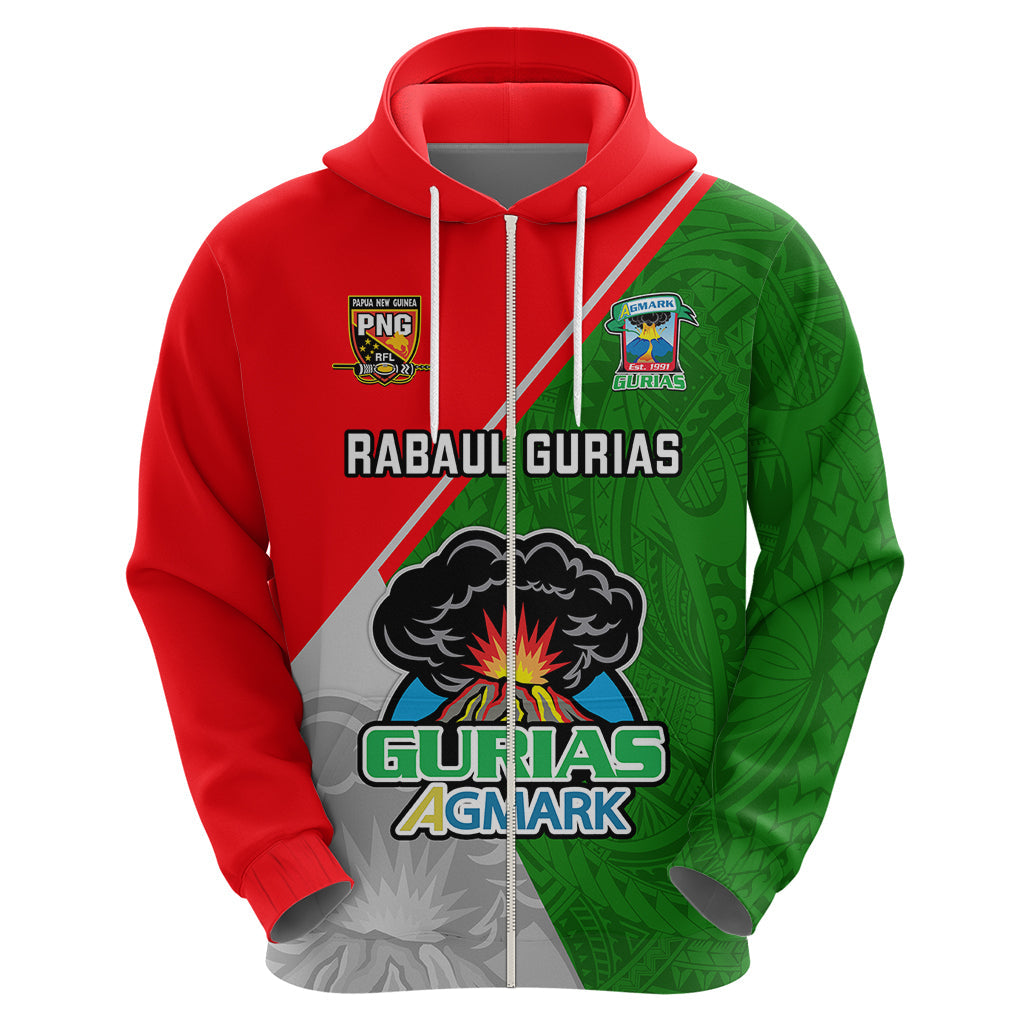 Papua New Guinea Rugby Hoodie Rabaul Gurias PNG Polynesian Pattern LT14