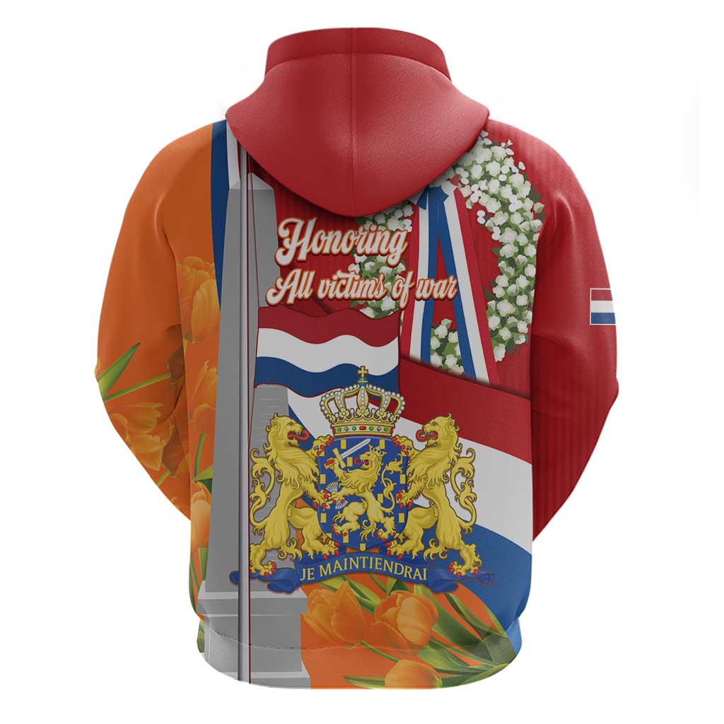 Netherlands Dodenherdenking Hoodie Martyrs' Day Honoring All Victims Of War LT14