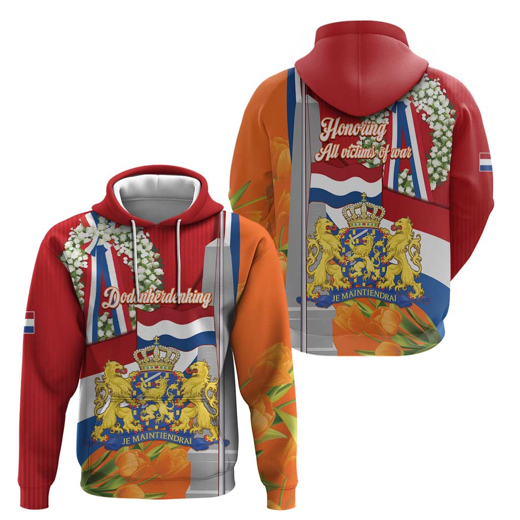 Netherlands Dodenherdenking Hoodie Martyrs' Day Honoring All Victims Of War LT14