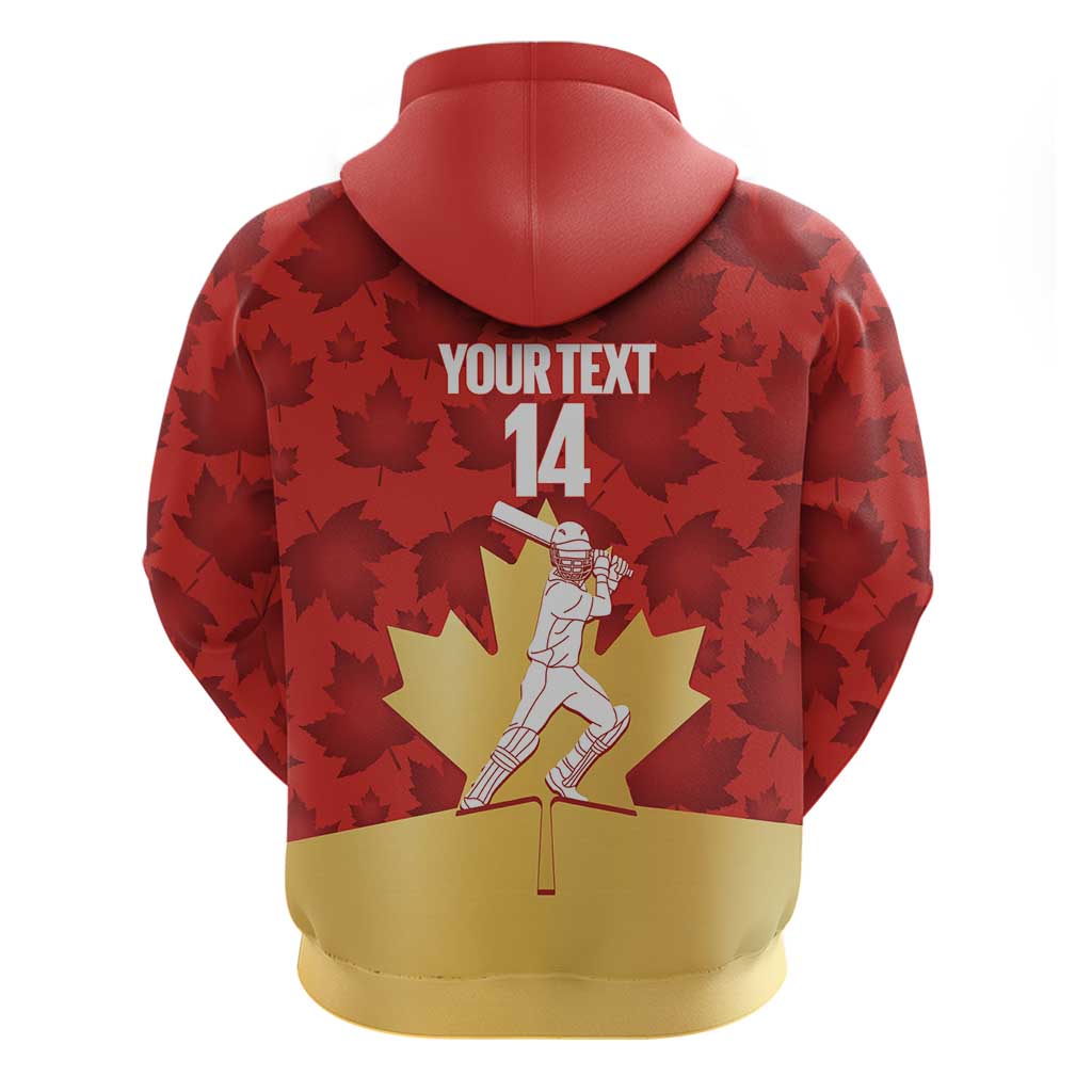 Custom Canada Cricket Hoodie Come On Maple Leaf LT14