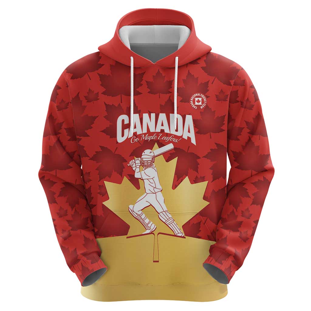 Custom Canada Cricket Hoodie Come On Maple Leaf LT14