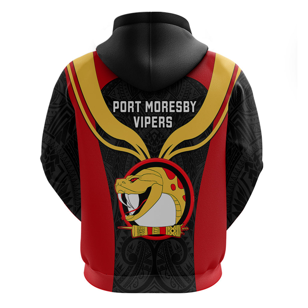 Papua New Guinea Rugby Hoodie Port Moresby Vipers PNG Polynesian Pattern LT14