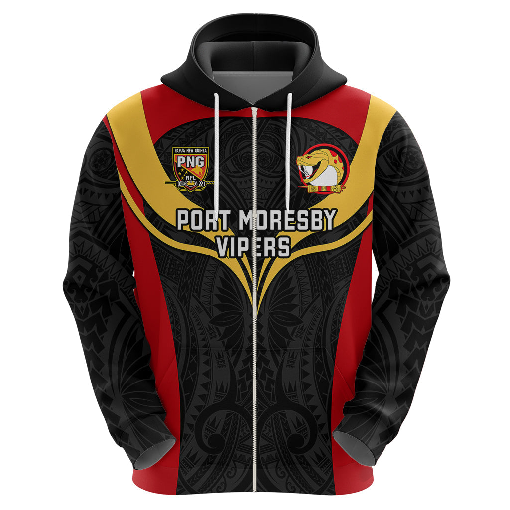 Papua New Guinea Rugby Hoodie Port Moresby Vipers PNG Polynesian Pattern LT14