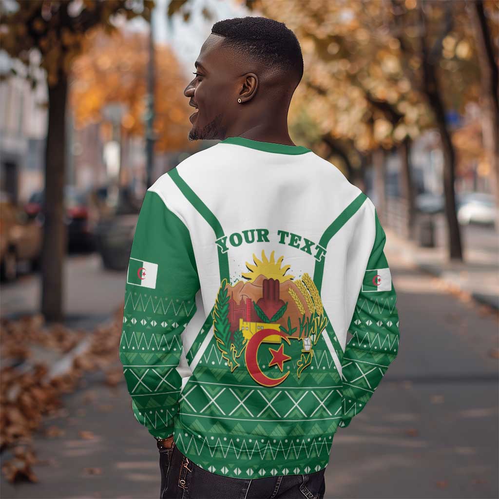 Personalized Afro Algeria Sweatshirt Coat Of Arms African Pattern LT14