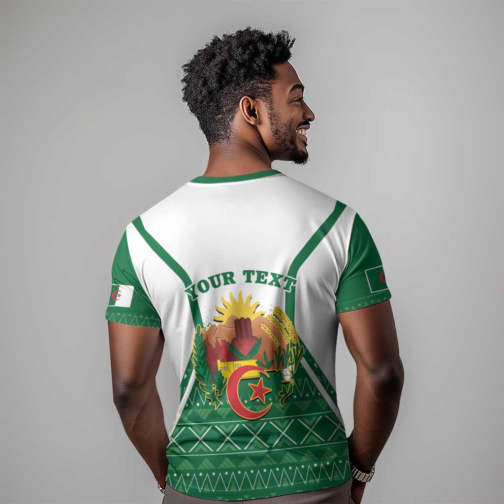 Personalized Afro Algeria T shirt Coat Of Arms African Pattern LT14