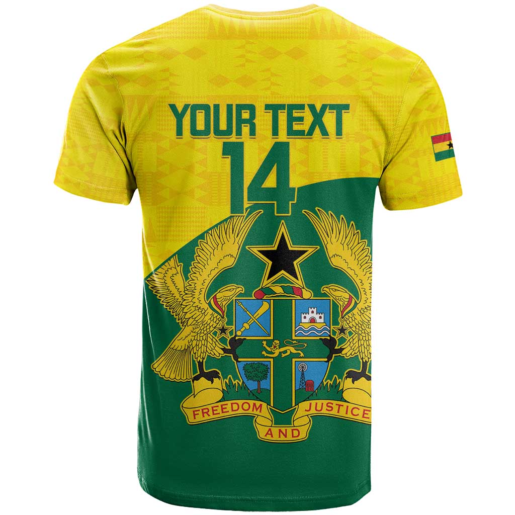 Custom Ghana Black Batters T shirt Ghanaian Tawny Eagle - Cricket Style LT14