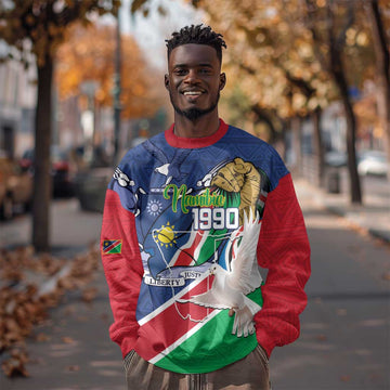 Afro Namibia Independence Day Sweatshirt Namibian 1990 African Pattern LT14