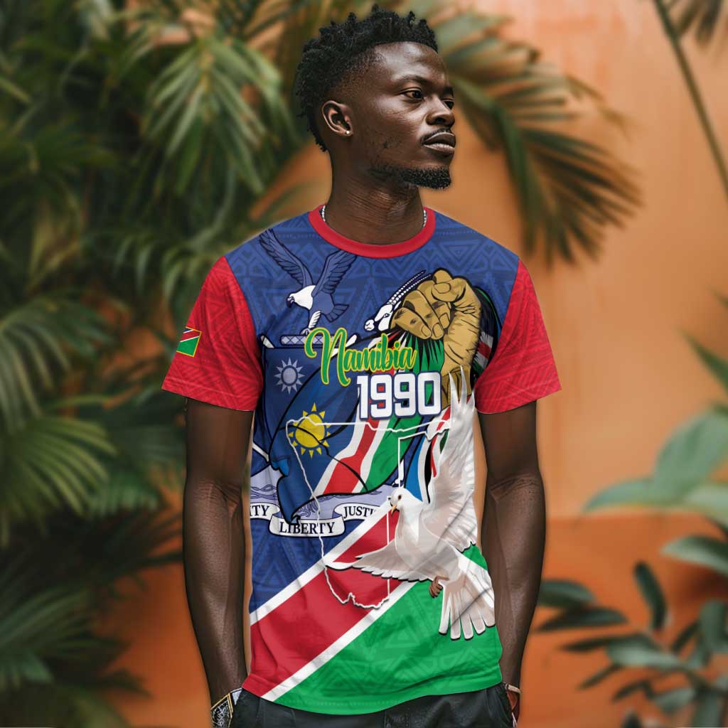 Afro Namibia Independence Day T shirt Namibian 1990 African Pattern LT14