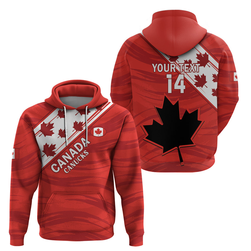 Custom Canada Rugby Hoodie 2024 Pacific Go Canucks LT14