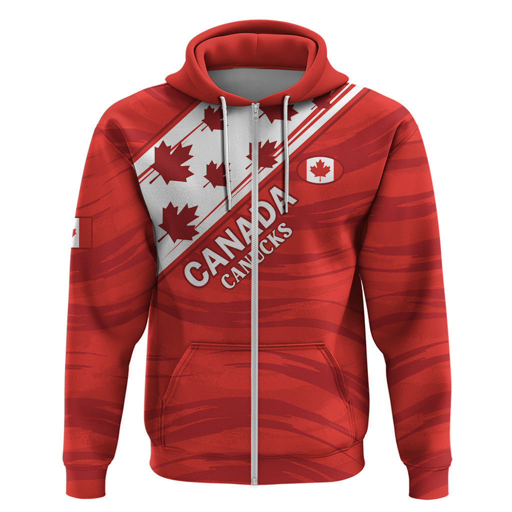 Custom Canada Rugby Hoodie 2024 Pacific Go Canucks LT14