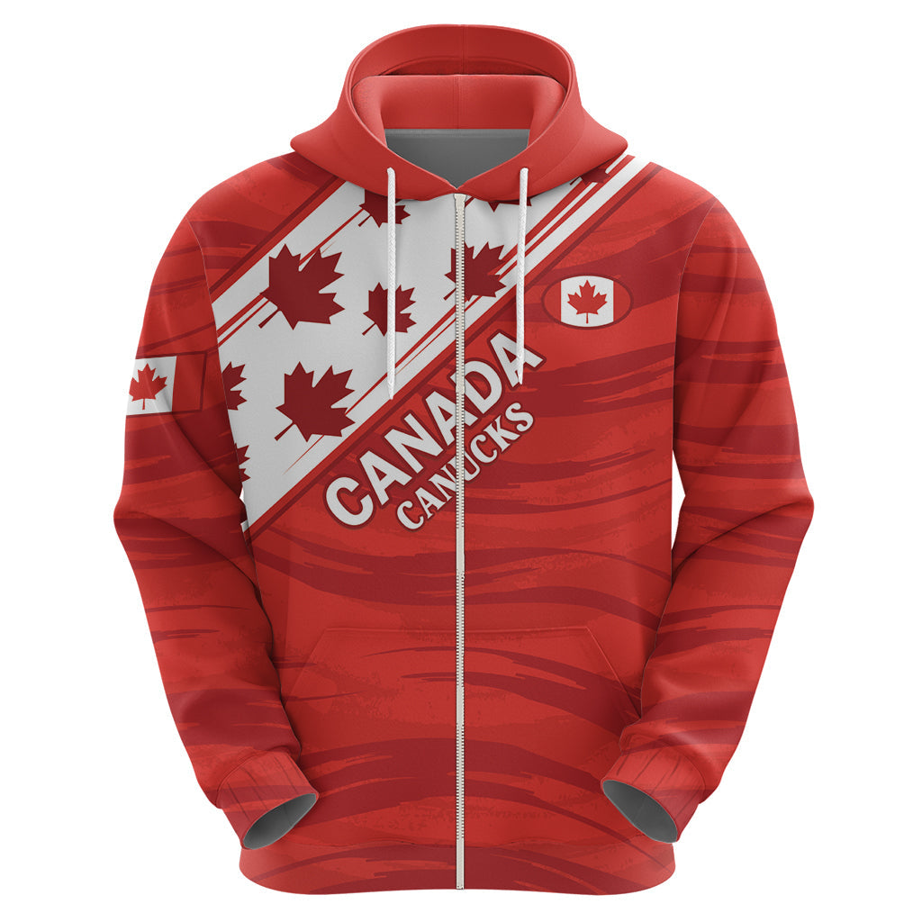 Custom Canada Rugby Hoodie 2024 Pacific Go Canucks LT14