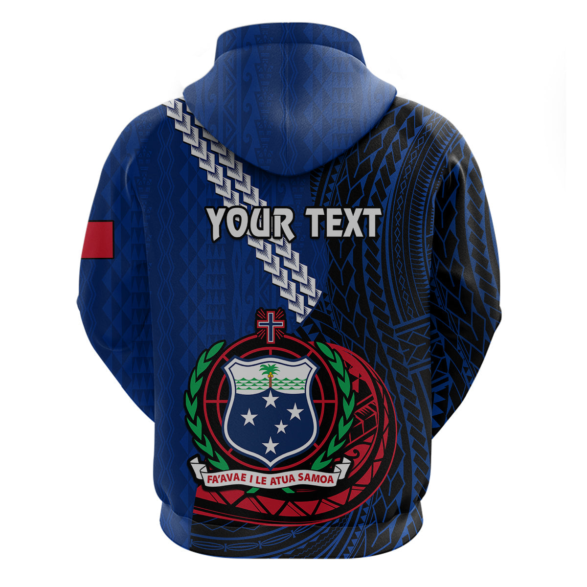 Custom Samoa Hoodie Happy Independence Day Samoan Blue Pattern LT14
