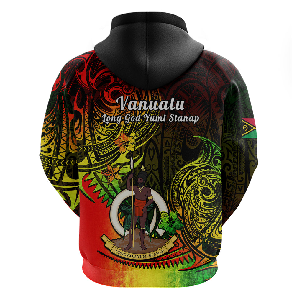 Polynesian Pride Vanuatu Hoodie Reggae Polynesia Long God Yumi Stanap LT14