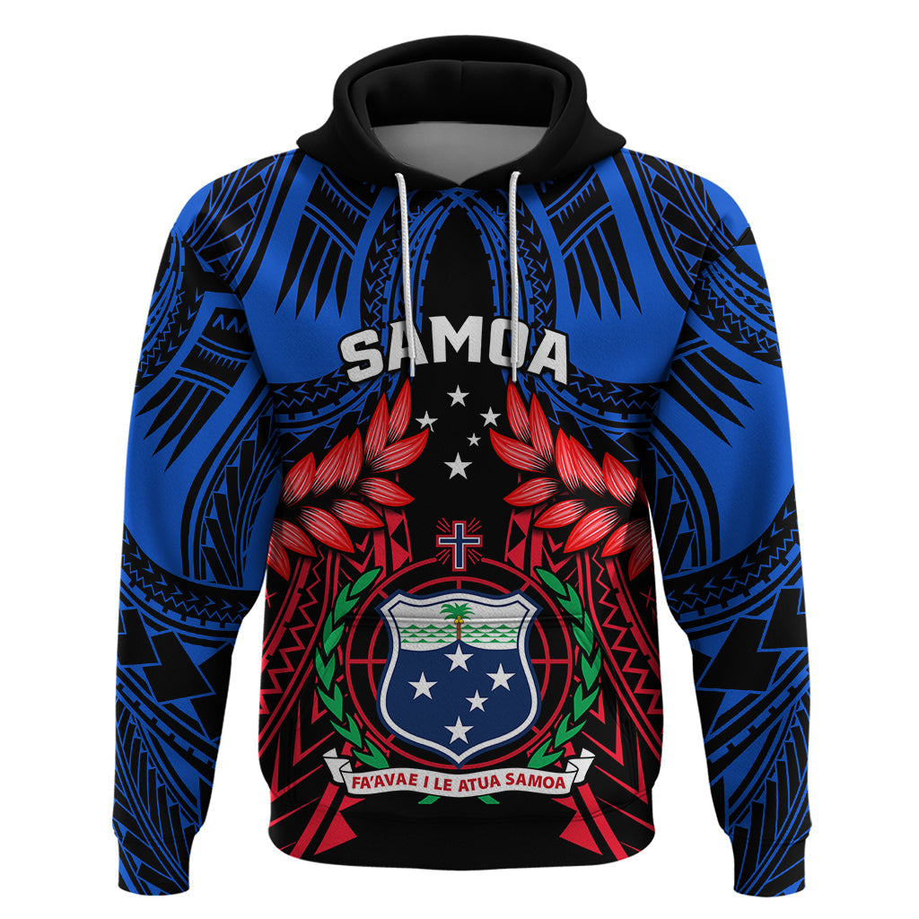 Personalised Samoa Hoodie Heritage Festival Samoan Tattoo With Ula Fala Kava Bowl LT14