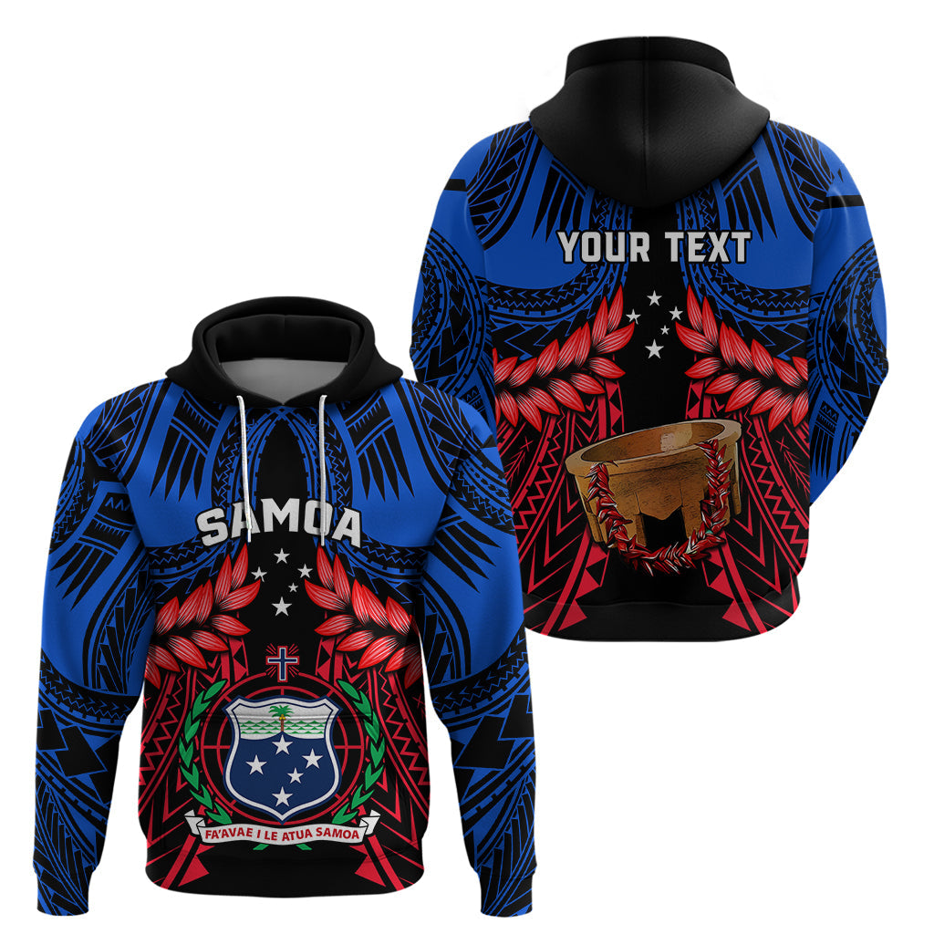 Personalised Samoa Hoodie Heritage Festival Samoan Tattoo With Ula Fala Kava Bowl LT14