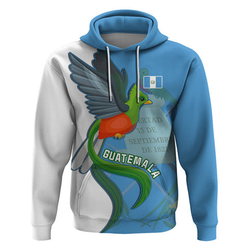 Guatemala Independence Day Hoodie Guatemalan Quetzal 202st Anniversary LT14