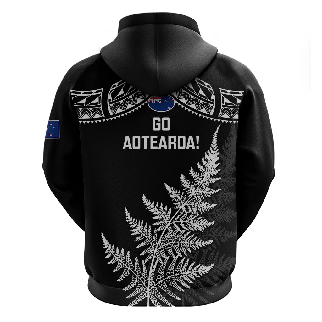 New Zealand Silver Fern Rugby Hoodie Go All Black 2023 World Cup LT14