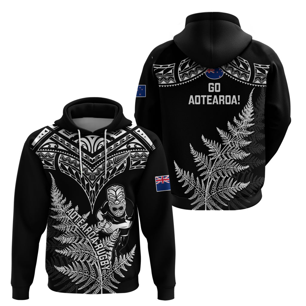 New Zealand Silver Fern Rugby Hoodie Go All Black 2023 World Cup LT14